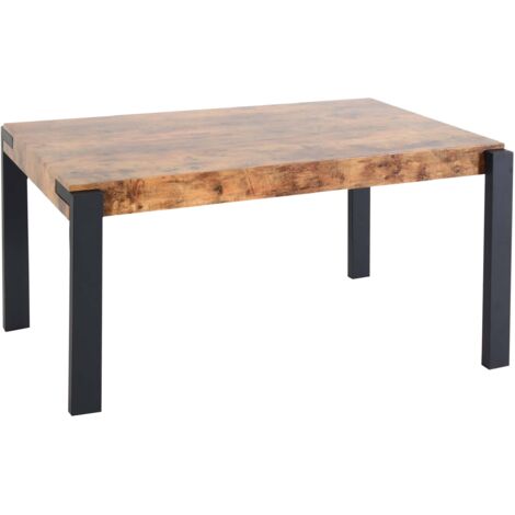 ABAKUHAUS Tovaglia Rettangolare In Poliestere 140x200 Cm - Effetto Legno Vecchio, Stile Industriale, Antimacchia, Idrorepellente, Lavabile In Lavatrice - 2