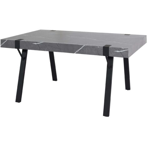Bambole Casa Nero & Grigio di Legno Tavolo Miniatura Cucina