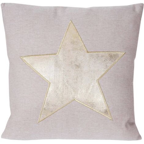 [NON UTILIZZATO] Cuscino decorativo imbottito da divano Karo T773 poliestere 45x45cm stella (1/4)