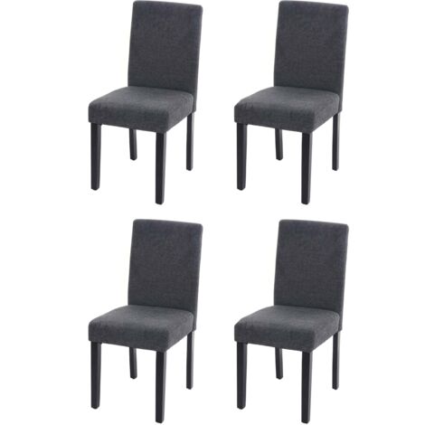 LEWE Sedie Sala da Pranzo Set da 4, Sedie Cucina con Piedi in metallo