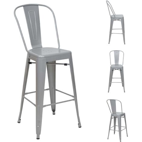 [NON UTILIZZATO] Set 4x sedie sgabelli da bar HHG-866 design moderno ...