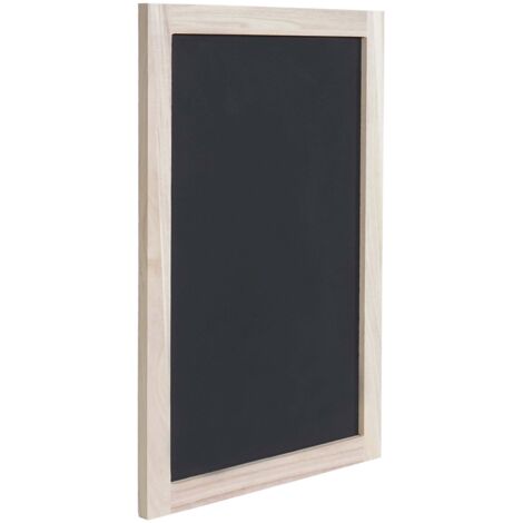 [NON UTILIZZATO] Lavagna decorativa parete muro HHG-993 legno paulonia 60x40cm (1/5)