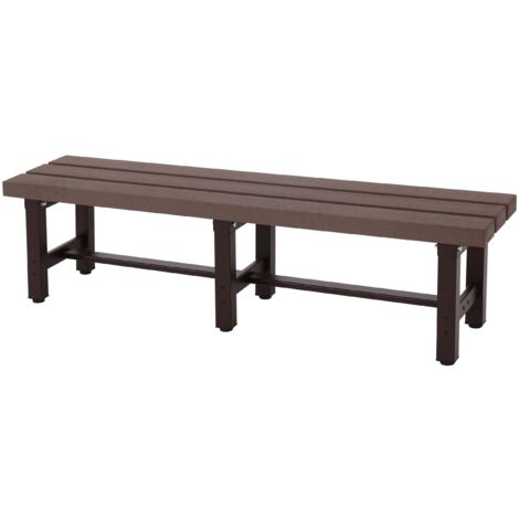 Cuscino Per Panchina Curva Marrone Resistente All'Acqua – 138x50x5 Cm (Panchina Esclusa) - 2