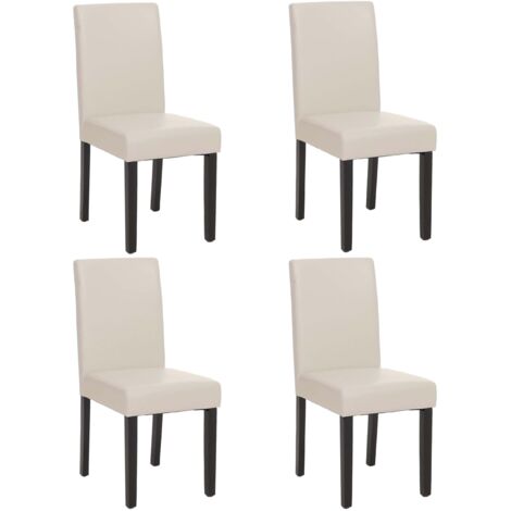 Set 2x sedie Littau ecopelle opaca sala pranzo 56x43x90cm verde piedi scuri