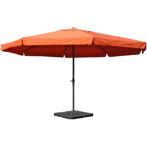 Ombrellone parasole HWC-A96 rotondo 3m avorio senza base