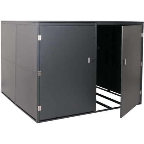 Casetta Da Giardino In Metallo - 210x105x130 Cm - Con Serratura Per Bici E Attrezzi - Foto 4