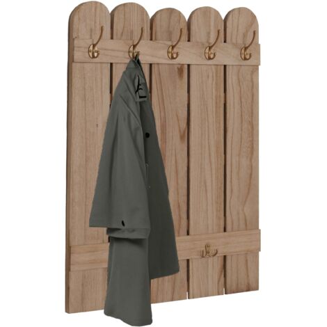 PIATTAIA in legno stile rustico, con 8 ganci cm 50x100 | LIVEBID
