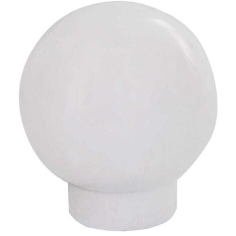 Pomolo in legno - Ø 30 mm. - bianco brillante (1/2)