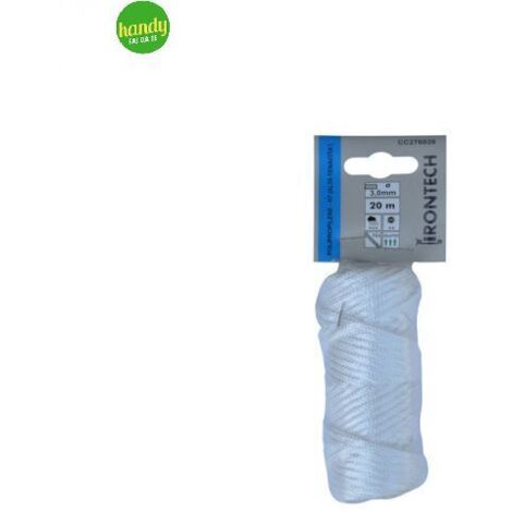 Treccia per veneziana HT in polipropilene Ø 3 mm. bianco 20 mt. (1/2)