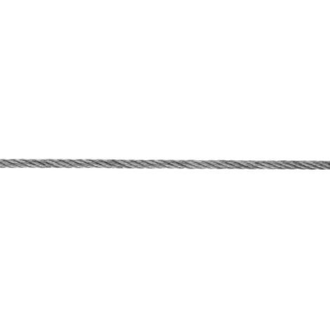 Fune in ferrro zincato Ø 2 mm. con nucleo in fibra tessile 200 mt. (1/3)