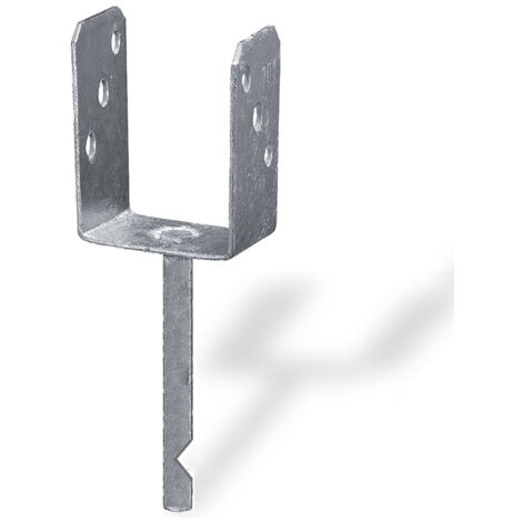 Supporto a "U" per pali 71 x 50 x 200 x 150 mm.