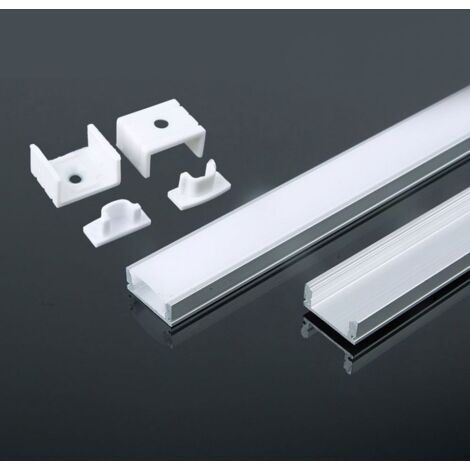 LED Strip Mounting Kit with Diffuser Aluminum2000 17.47mm White Housing