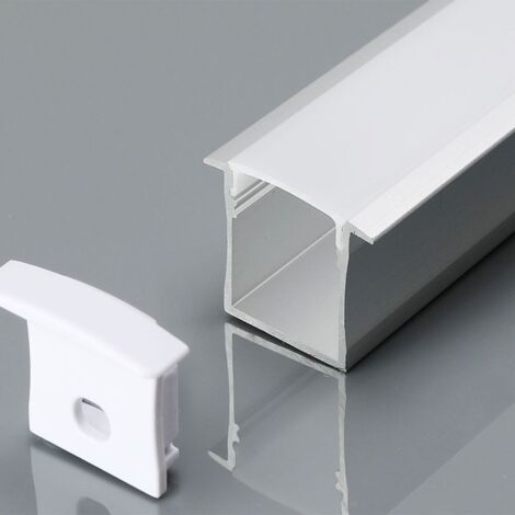 LED Strip Mounting Kit with Diffuser Aluminum 20003020mm Milky
