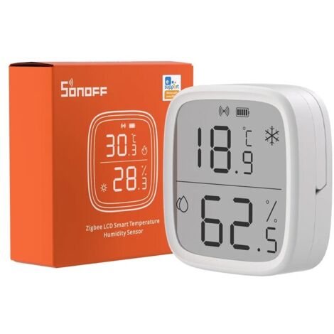 Sensore Smart di Temperatura e Umidità ZigBee con schermo LCD