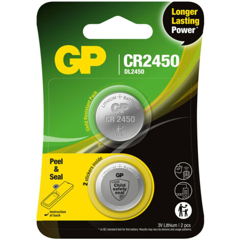 Batteria al Litio a Bottone 3V CR2450 (Blister 2 Pezzi) (1/5)