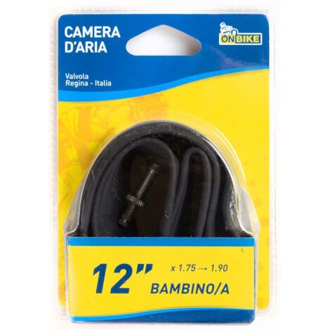 ON BIKE Camera d'Aria Bici 12 x 1.75 1.90 E T R O 47-203 Valvola Bambini (1/2)
