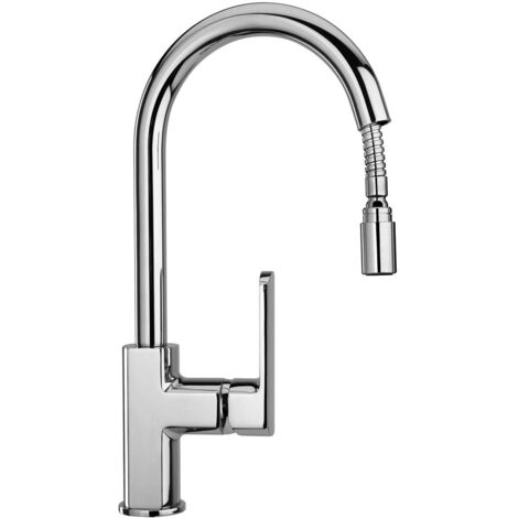 Miscelatore da cucina Paini 86CR591 cromato doccetta monogetto (1/3)