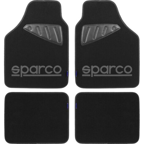 SPARCO Set completo SPC19 universale tappetini auto moquette nero/grigio (1/3)