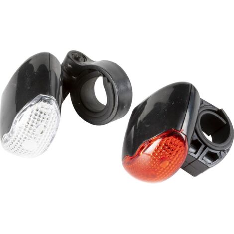 ON BIKE Coppia Fanalini Ant E Post 3 LED Bici Con Luce Fissa Bambini Regolabile (1/4)