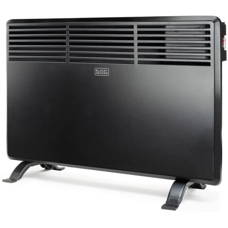 Black+Decker BXCSH1200E Termoconvettore, 1200 W, Steel, Nero