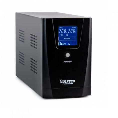 Vultech UPS1000VA-PURE Gruppo di Continuita' UPS a Linea Interattiva 1 kVA 800 W 3 Prese AC Nero