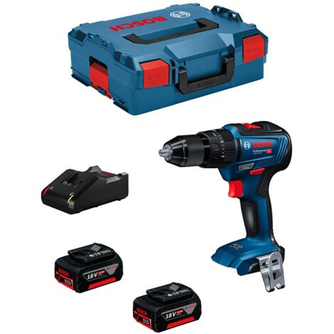 TRAPANI A BATTERIA BOSCH GSB 18V-55 POTENZA 18V - 2 BATTERIE