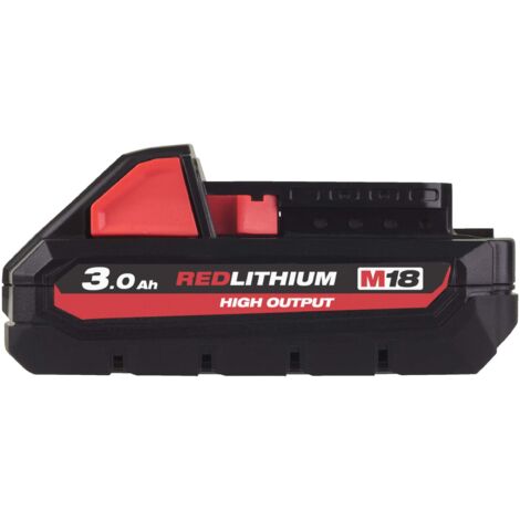 Batteria Milwaukee M18 HB3 High Output 18 V 3,0 Ah / 3000 mAh Li-Ion (4932471069) con indicatore del livello di carica