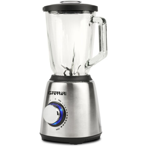 TM Electron - TMPBA016, Frullatore manuale con campana e fusto in acciaio inox, bicchiere graduato da 600 ml, potenza 1200 W, impugnatura ergonomica e antiscivolo