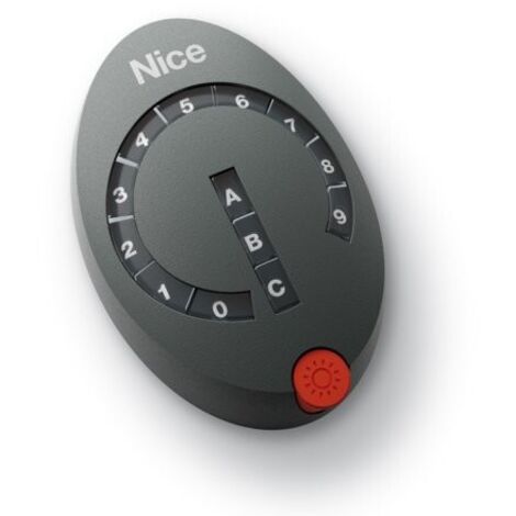 Clavier à code radio 13 touches – Télécommande pour motorisations – 3 canaux – Programmable par auto-apprentissage – Fréquence 433.92 MHz – Nicehome - DS100