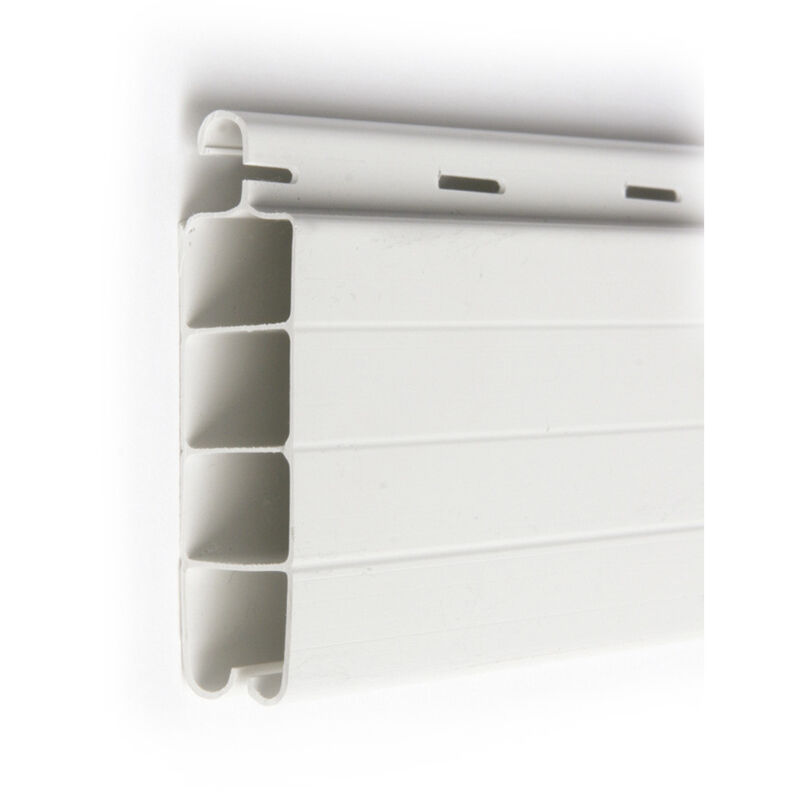 Hoja pvc derecha 50mm 2m raya blanca cambesa