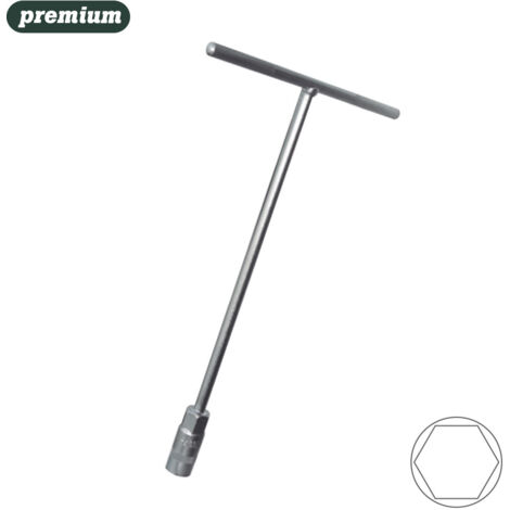 Llave en T 31cm - 6mm cr v.satén ltm06