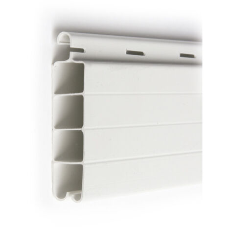 Hoja pvc derecha 50mm 2m raya blanca cambesa