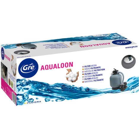 Filtro para piscinas desmontables AQ700 GRE - Bolas de polietileno reciclable - Blanco - 700g