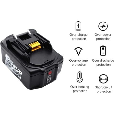 BL1850B Batterie 18 V 5,0Ah avec chargeur DC18RC pour Makita Batterie 18V BL1850 BL1860B BL1860 BL1830B BL1840 BL1850 pour
Makita Radio DMR108 DMR110 DMR107 DMR106 DMR101 DMR100 DMR112
Makita Radio DM