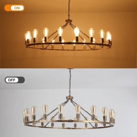 Wagon Wheel Chandelier,20 Lights Bronze Rustic Pendant Light,Extra Large 47.2 Inch Metal Chandeliers Light Fixture for Kitchen,Living Room,Dining Room