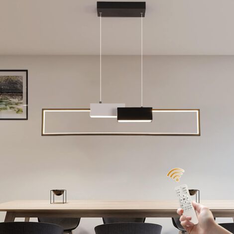 Modern Pendant Light Chandelier Ceiling Light Dimmable LED Chandelier with Remote Creative Minimalist Pendant Light Chandelier for Living Room, Kitchen,Dining Room 90cm