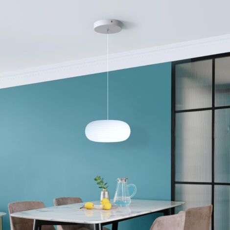 Contemporary Round Pendant Light Minimalist Design Chandelier Height Adjustable Hanging Light Fixture Chandelier Ceiling Light for Dining Room, Living Room, Bedroom