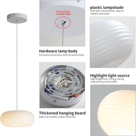 Contemporary Round Pendant Light Minimalist Design Chandelier Height Adjustable Hanging Light Fixture Chandelier Ceiling Light for Dining Room, Living Room, Bedroom