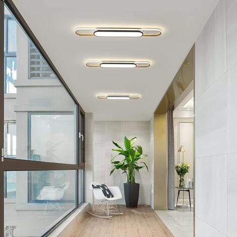 Ceiling Light Modern LED Ceiling Lamp Dimmable Acrylic Ceiling Lighting Fixture with Remote Control for Kitchen Dining Room Cloakroom Hallway(48W/43.3in L)
