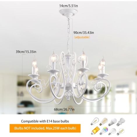 Ganeed Ceiling Fan with Lights, Dimmable LED Ceiling Fan with Remote Control, Lamp with Flower Shaped Fan for Living Room, Bedroom (6 SPEEDS White)