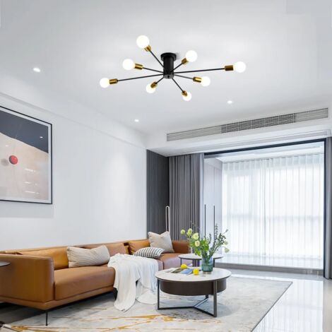 Ganeed Modern Chandelier Ceiling Light Fixture, 8-Light Sputnik Dining ...