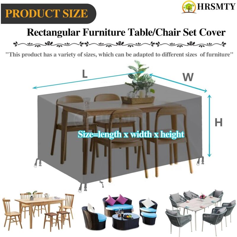 Housse Salon De Jardin 180X150X85Cm Exterieur Bache Table De Jardin