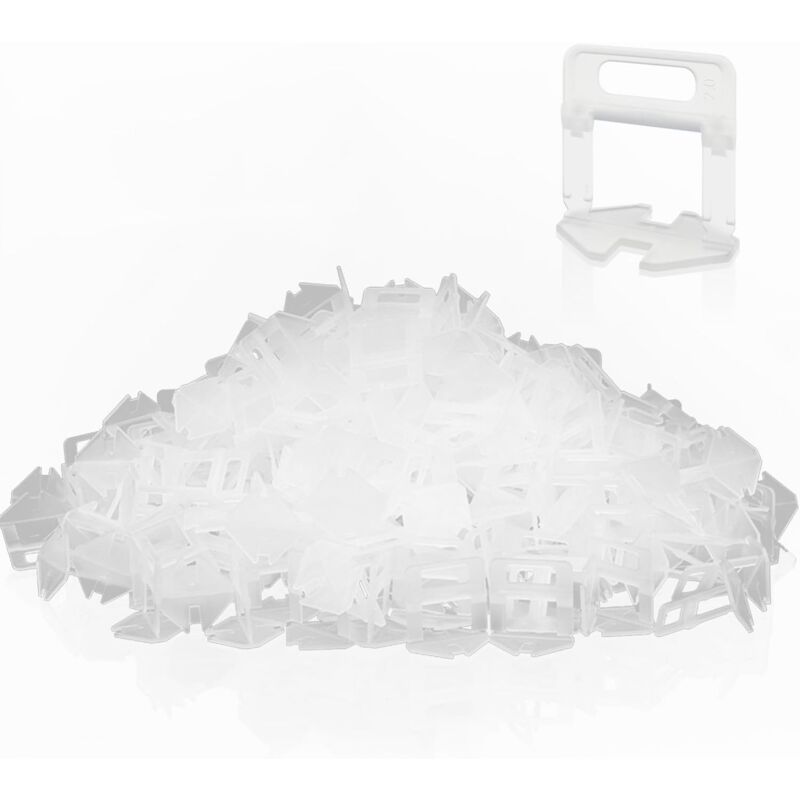 1000 Pièces Croisillon Carrelage Autonivelant Kit Système de Nivellement de Carrelage de 2mm Carrelage Croisillon Autonivelant pour Carrelage Carrelage Sol Carreaux de Mur
