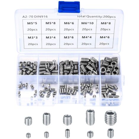 Lot de 6 boulons M5 x 18 en alliage d'acier inoxydable pour tige de guidon avec revêtement PVD pour améliorer la texture et fournir une fixation sûre ( orange