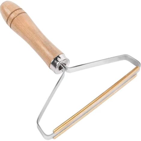 Rasoir Anti-Bouloche Manuel En Bois - Brosse à Peluches - Pour Vêtements, Canapé, Tapis - Écologique - 11