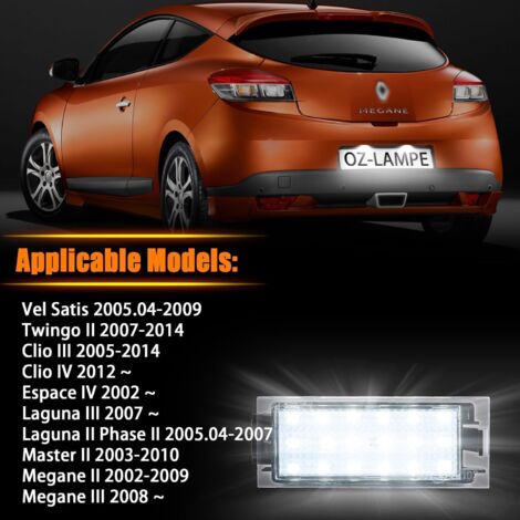 Luz De Matrícula Para Renault Twingo Clio Megane Lagane | Meses Sin Interés - Foto 11