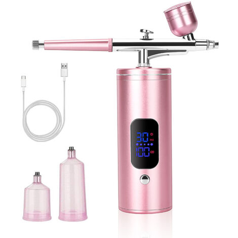 Compresseur De Gâteaux Sans Fil Portable Pour Ongles, Kit De Machines, Aérographe, Pistolet De Peinture, Pour Le Maquillage, Art Des Ongles, 1 Pièce
