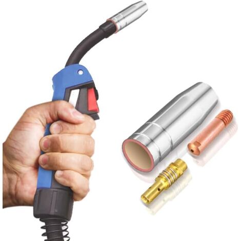 10 Pcs MB-15AK M6 MIG-MAG Torche De Soudage Pointe De Contact Buse à