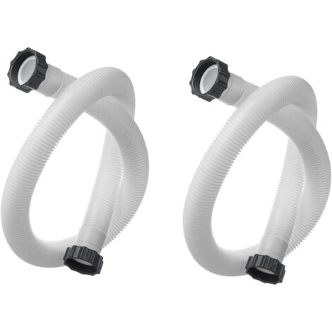 Lot De 2 Tuyaux De Rechange Pour Skimmer Intex - 40mm | Compatible Piscine | Remplacement Durables Et Pratiques