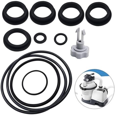Kit De 6 Joints Toriques Pour Vanne De Filtre De Piscine - Remplacement étanchéité, Caoutchouc, Tailles Variées